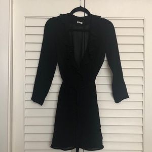 NEW W/ TAGS. Reformation black ruffle dress.